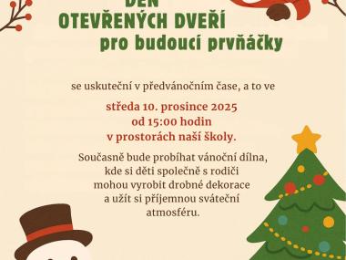 Den otevřených dveří pro budoucí prvňáčky 2025